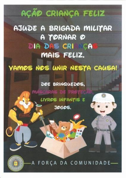 Brigada Militar de Cruz Alta lança campanha para arrecadação de brinquedos