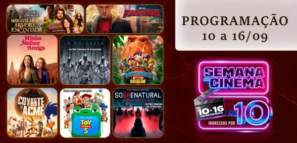 CINEMA> Semana do cinema tem ingressos promocionais de R$ 10 em Cruz Alta