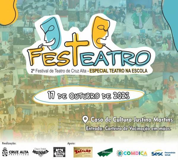 Semana que vem Cruz Alta realiza a 2ª edição do Festival de Teatro