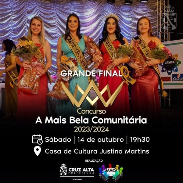 Começa hoje as atividades de escolha da Mais Bela Comunitária de Cruz Alta