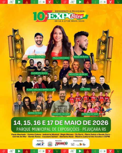 10ª Expofeira de Pejuçara começa nesta quinta-feira com intensa programação