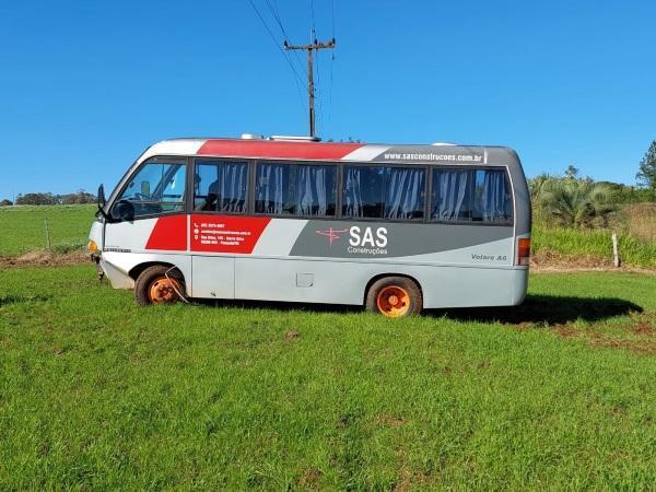 Motorista tem mal súbito e sai da pista na BR 158 em Cruz Alta