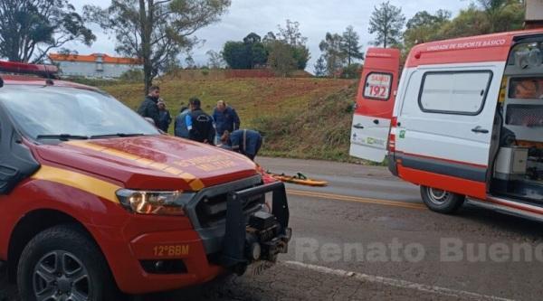 Mulher cai de viaduto no trevão das BRs 158 e 285 em Panambi
