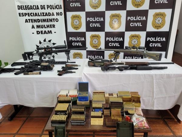 DEAM/Polícia Civil apreende de forma preventiva armas e munições em Cruz Alta