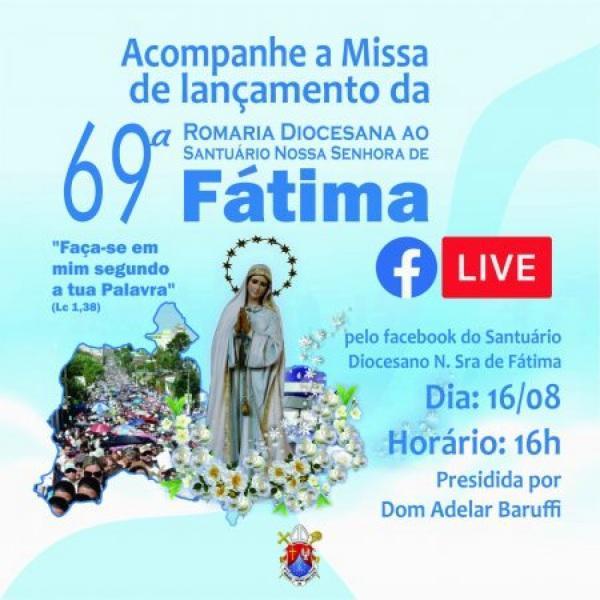 Lançamento oficial da 69ª Romaria de Fátima será realizado neste domingo 