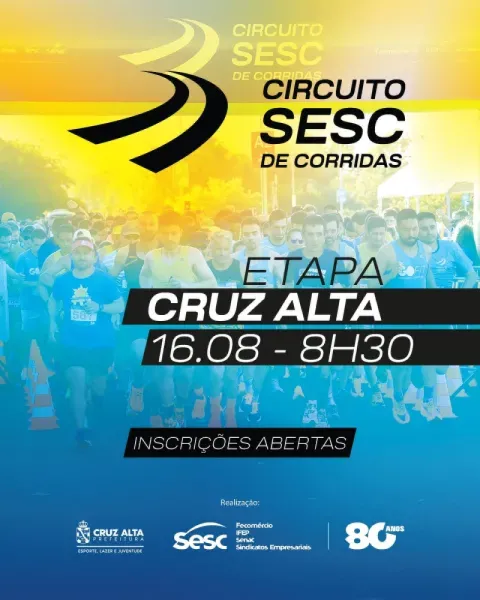 Rústica de Aniversário de Cruz Alta 2026 é no domingo dia 16