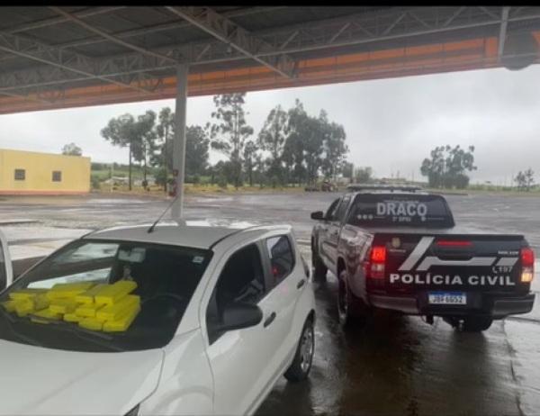 Polícia Civil e Brigada, em ação conjunta, prendem homem por tráfico de drogas