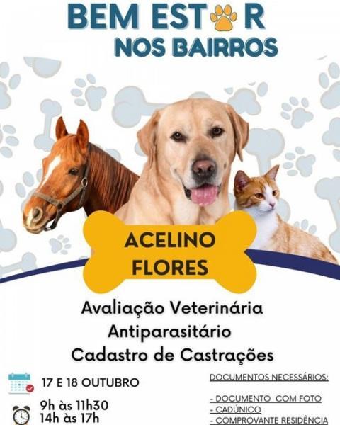 Projeto Bem-Estar estará nesta terça e quarta-feira no Bairro Acelino Flores