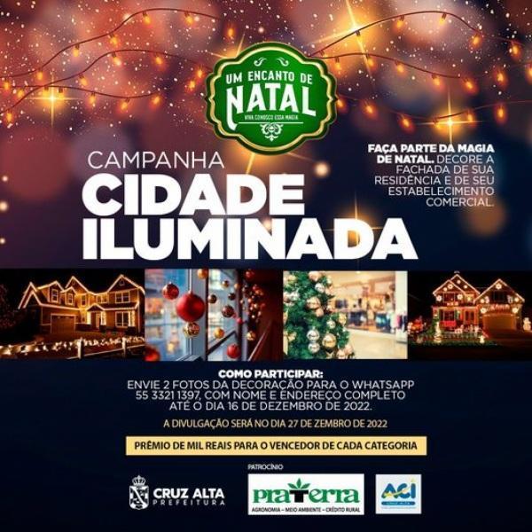 Inscrições para participar do concurso Cidade Iluminada seguem até o dia 16