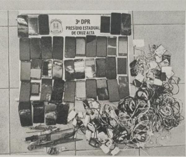 Revista rotineira no Presídio Estadual de Cruz Alta apreende vários objetos