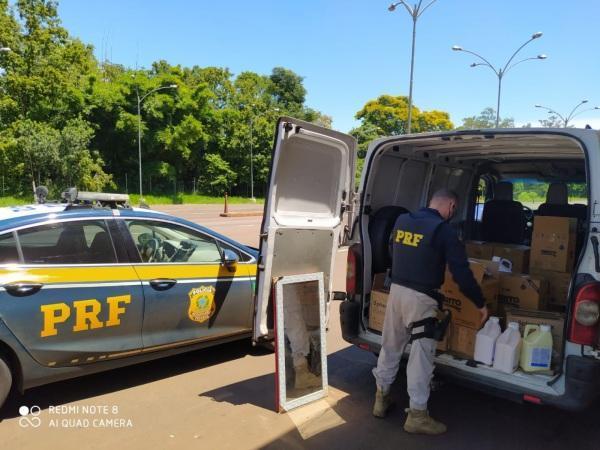 PRF prende criminoso e apreende quase meia tonelada de agrotóxicos em Ijuí