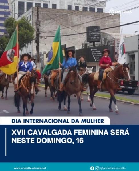 XVII Cavalgada Feminina será neste domingo, 16
