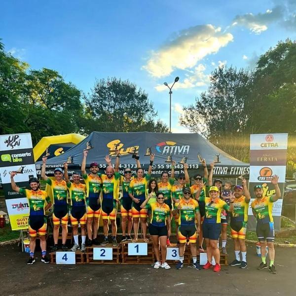 Cruz Alta participou com 20 atletas no campeonato noroeste de Ciclismo