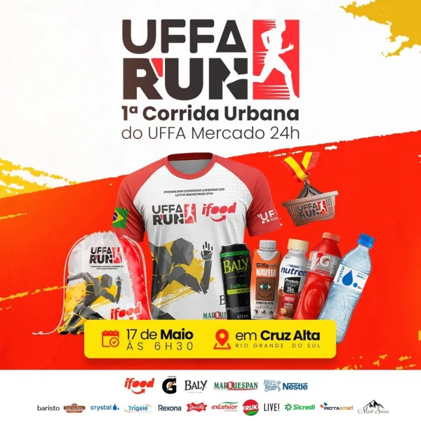 DOMINGO> 1ª UFFA RUN vai reunir mais de 600 atletas em Cruz Alta
