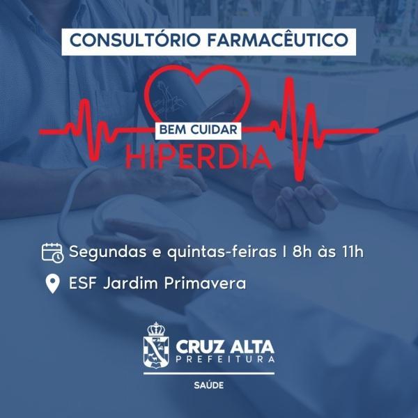 Entrega de medicamentos para hipertensos e diabéticos é hoje na ESF Primavera