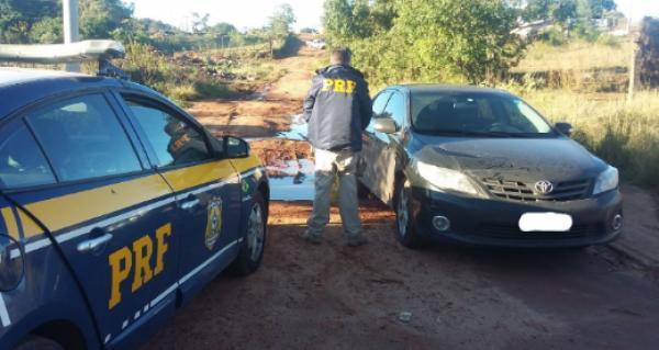 PRF recupera veículo roubado em Cruz Alta