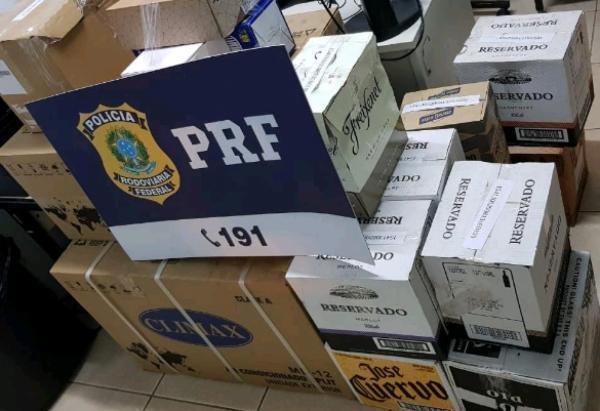 PRF apreende mercadorias estrangeiras em Ibirubá 
