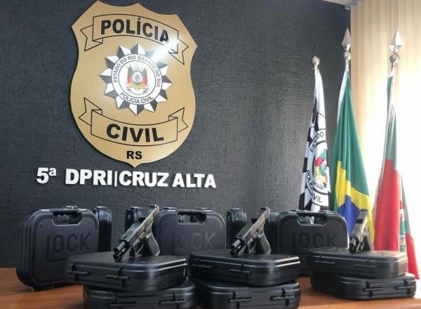 Policiais Civis de Cruz Alta recebem novo armamento