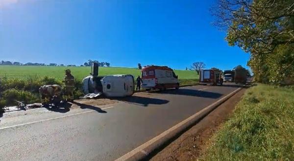 Acidente de trânsito na manhã da segunda na ERS-342 com condutor ferido