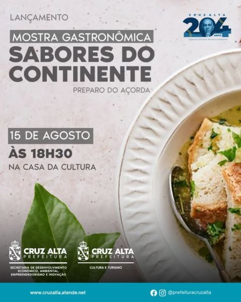 HOJE< Mostra Gastronômica celebra Erico Verissimo com sabores e literatura