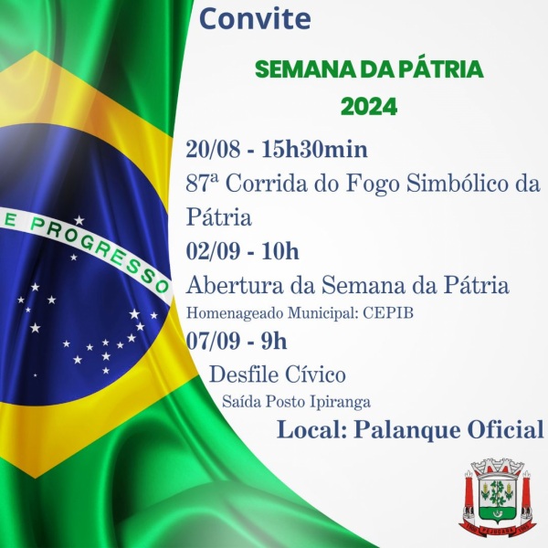 Pejuçara recebe  o fogo simbólico da Pátria no dia 20 de Agosto