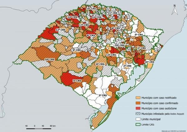 RS tem mais de 1,2 mil casos de dengue confirmados em 2019