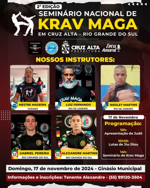 Cruz Alta Sedia 2ª Edição do Seminário Nacional de Krav Maga 