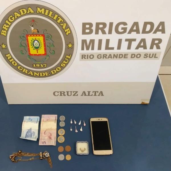 Homem de 27 anos é preso por tráfico de drogas em Cruz Alta