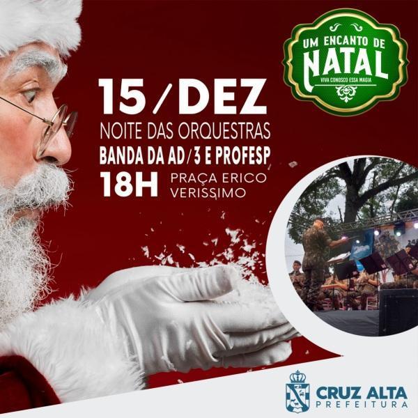 UM ENCANTO DE NATAL: Noite das Orquestras Banda da AD/3 nesta quinta