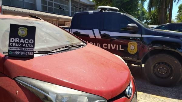 DRACO da Polícia Civil apreende carro em C. Alta usado em lavagem de dinheiro
