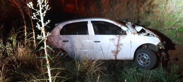 Saída de pista na noite da quarta na estrada para o Campus da Unicruz