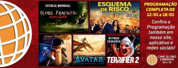 Cinema no domingo em Cruz Alta