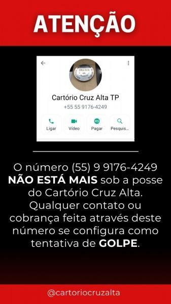 GOLPE: Falsário está utilizando whats em nome do Cartório para aplicar golpes