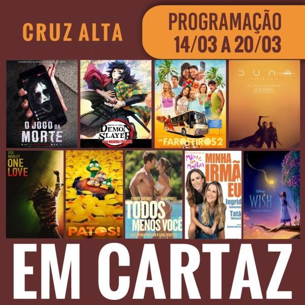CINEMA: Confira os filmes em Cartaz neste sábado em Cruz Alta