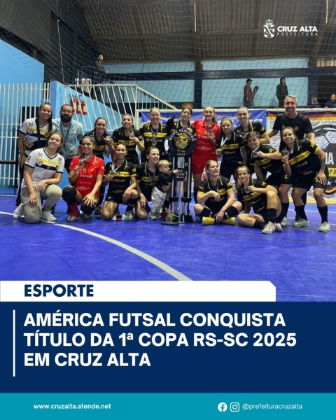 América Futsal conquista título da Copa RS-SC 2025