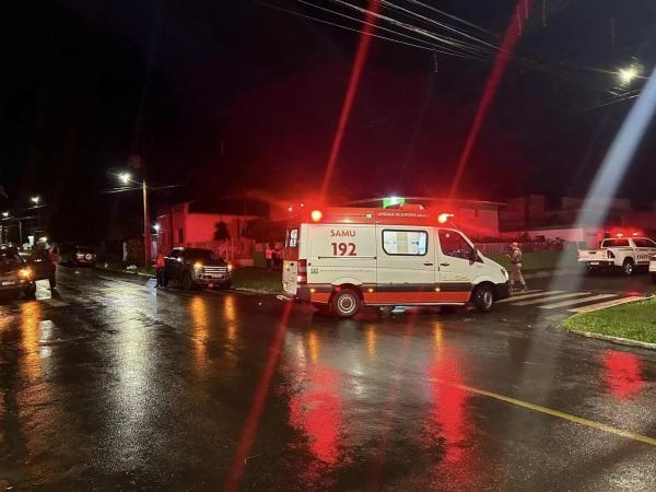 CRUZ ALTA: Acidente envolve caminhonete e motocicleta e resulta em um ferido