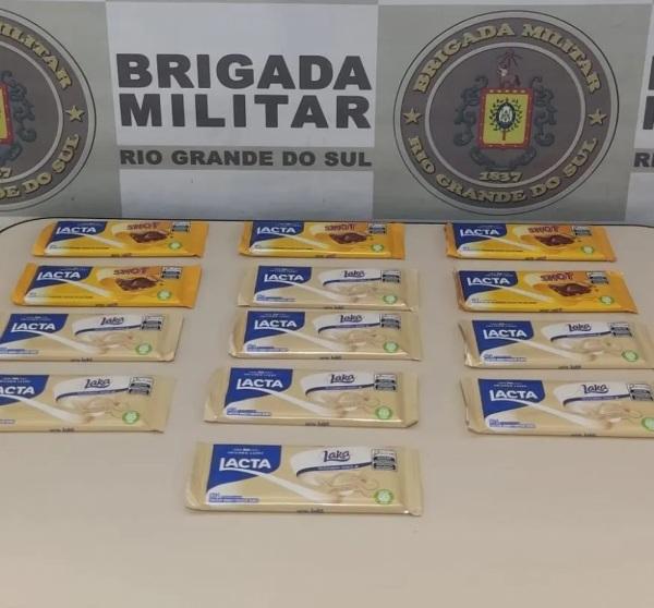 IJUÍ: Homem é preso após furtar várias barras de chocolate de mercado