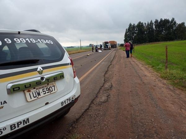 Acidente de trânsito com vítima fatal na ERS 392 em Tupnaciretã no domingo