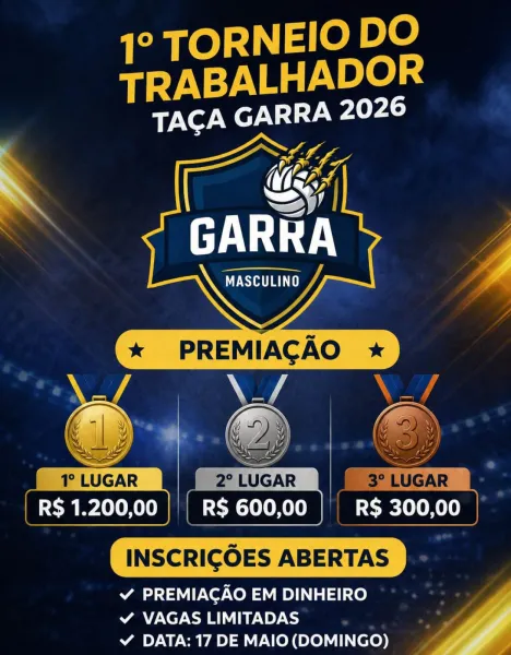 Voleibol e solidariedade marcam o 1º Torneio do Trabalhador em Cruz Alta