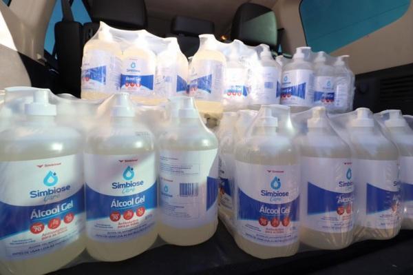 HSVP recebe doação de 100 litros de álcool gel