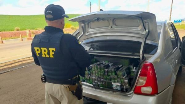 PRF apreende 8 mil maços de cigarros contrabandeados em Frederico Westphalen