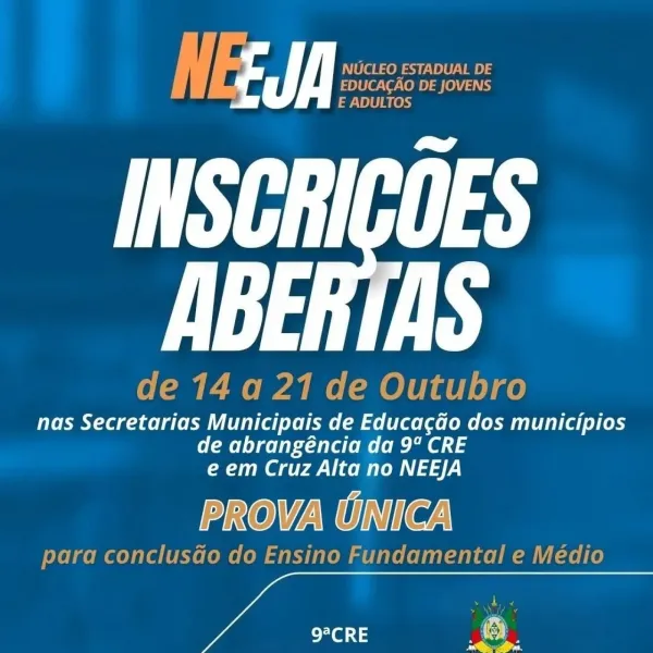 Prova para conclusão de Ensino Fundamental e Médio está com inscrições abertas