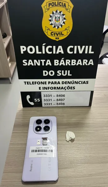 Polícia Civil prende homem por receptação de celular furtado em Santa Bárbara