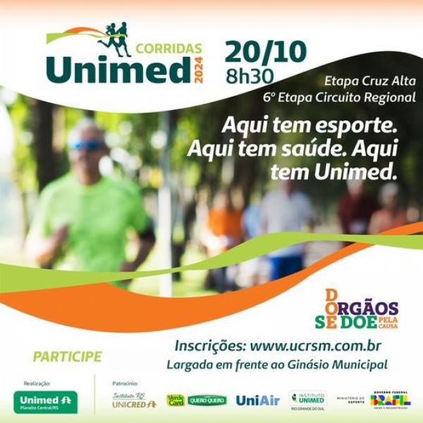 Inscrições para Corridas Unimed seguem abertas