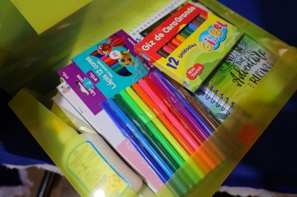 Desenvolvimento Social: segundo ano de arrecadação de material escolar 