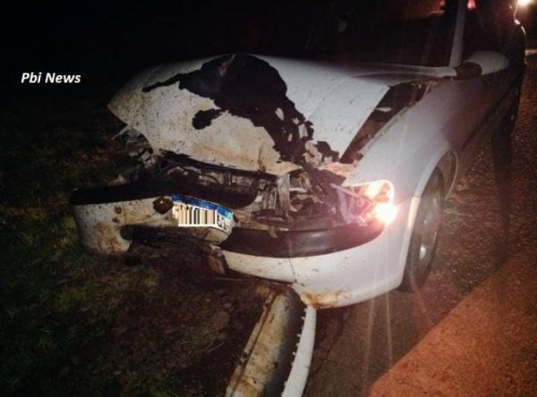 Porco provoca acidente de trânsito na BR-158 em Panambi no fim de semana