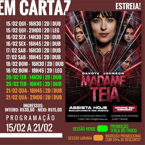 DOMINGO: Confira a programação de filmes  no Cine Globo de Cruz Alta 
