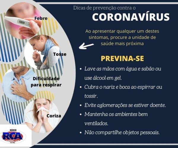 Dicas para prevenção do Coronavírus (Covid-19)