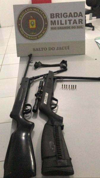 Brigada Militar efetua prisão por porte ilegal de arma em Salto do Jacuí
