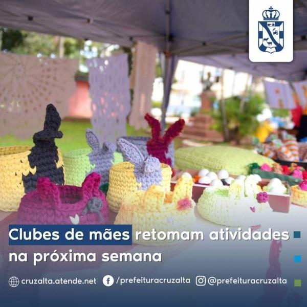 Nesta segunda-feira voltam às atividades 17 Clubes de Mães em Cruz Alta